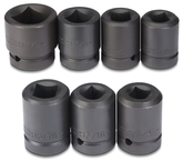 Proto® 1" Drive 7 Piece Impact Socket Set - 4 Point - Caliber Tooling