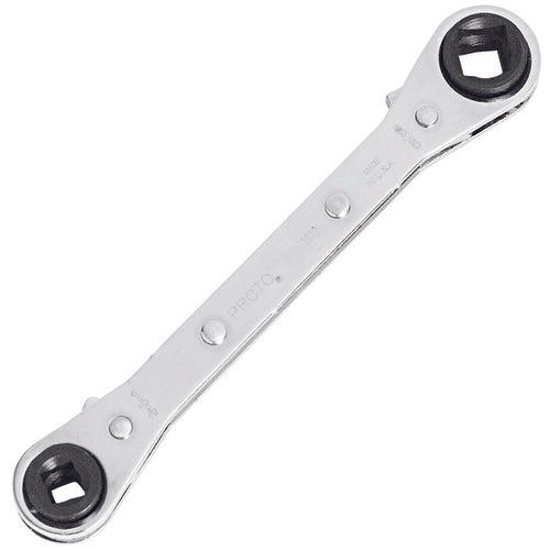 Proto Refrigeration Wrench 1/4″ × 3/8″ Square & 3/16″ × 5/16″ Square - Caliber Tooling