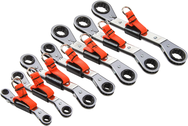 Proto® Tether-Ready 7 Piece Offset Double Box Reversible Ratcheting Metric Wrench Set - 6 & 12 Point - Caliber Tooling