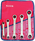 Proto® 5 Piece Ratcheting Box Wrench Set - 6 and 12 Point - Caliber Tooling