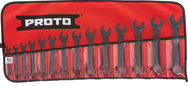 Proto® 14 Piece Black Oxide Metric Short Combination Wrench Set - 12 Point - Caliber Tooling