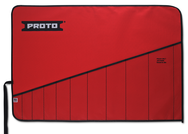 Proto® Red Canvas 10-Pocket Tool Roll - Caliber Tooling