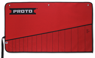 Proto® Red Canvas 17-Pocket Tool Roll - Caliber Tooling