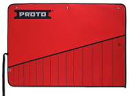 Proto® Red Canvas 15-Pocket Tool Roll - Caliber Tooling