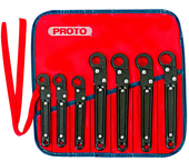 Proto® 7 Piece Ratcheting Flare Nut Wrench Set - 12 Point - Caliber Tooling