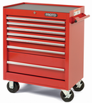 Proto® 440SS 27" Roller Cabinet - 7 Drawer, Red - Caliber Tooling