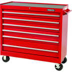 Proto® 440SS 41" Workstation - 6 Drawer, Red - Caliber Tooling