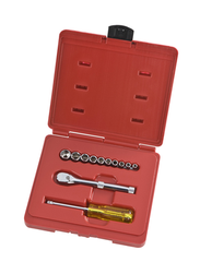 Proto® 1/4" Drive 12 Piece Socket, Combination Set - 6 Point - Caliber Tooling