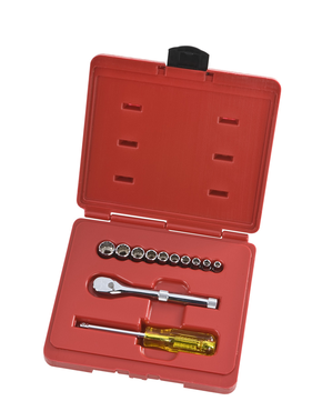 Proto® 1/4" Drive 12 Piece Socket, Combination Set - 12 Point - Caliber Tooling