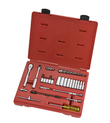 Proto® 1/4" Drive 37 Piece Socket, Combination Set - 6 Point - Caliber Tooling