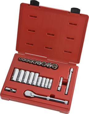 Proto® 3/8" Drive 22 Piece Socket Set - 12 Point - Caliber Tooling