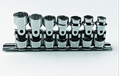 Proto® 3/8" Drive 7 Piece Metric Universal Socket Set - 12 Point - Caliber Tooling