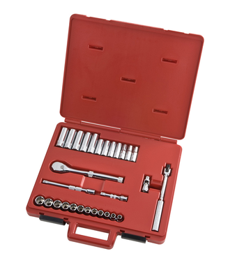 Proto® 3/8" Drive 29 Piece Metric Socket, Combination Set - 12 Point - Caliber Tooling