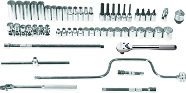 Proto® 3/8" Drive 57 Piece Metric Socket Set - 12 Point - Tools Only - Caliber Tooling