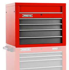 Proto® 550S 34" Top Chest - 4 Drawer, Gloss Red - Caliber Tooling