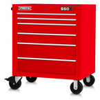 Proto® 550S 34" Roller Cabinet - 6 Drawer, Gloss Red - Caliber Tooling