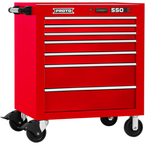 Proto® 550S 34" Roller Cabinet - 7 Drawer, Gloss Red - Caliber Tooling