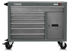 Proto® 550S 50" Workstation - 7 Drawer & 1 Shelf, Dual Gray - Caliber Tooling