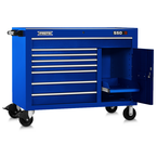 Proto® 550S 50" Workstation - 8 Drawer & 1 Shelf, Gloss Blue - Caliber Tooling