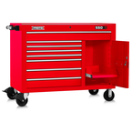 Proto® 550S 50" Workstation - 8 Drawer & 1 Shelf, Gloss Red - Caliber Tooling