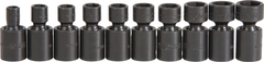 Proto® 3/8" Drive 10 Piece Metric Universal Impact Socket Set - 6 Point - Caliber Tooling