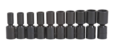 Proto® 3/8" Drive 10 Piece Deep Metric Universal Impact Socket Set - 6 Point - Caliber Tooling