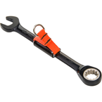 Proto® Tether-Ready Black Chrome Combination Non-Reversible Ratcheting Wrench 9/16" - Spline - Caliber Tooling