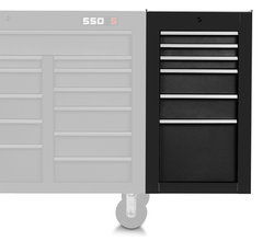 Proto® 550S Side Cabinet - 6 Drawer, Dual Black - Caliber Tooling