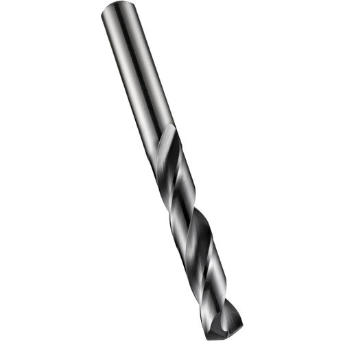 16.5 mm Dia. × 18 mm Shank × 91 mm Flute Length × 143 mm OAL, 140°, TiAlN, External Coolant, DIN 6535 HA | DIN 6537 L, Round Solid Carbide Drill - Exact Industrial Supply