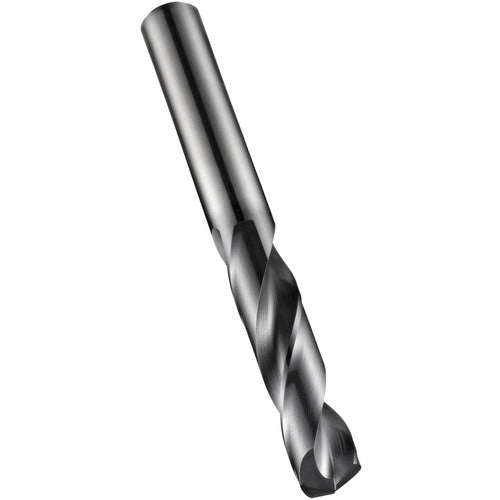 33/64″ Dia. × 14 mm Shank × 60 mm Flute Length × 107 mm OAL, 140°, TiAlN, External Coolant, DIN 6535 HA | DIN 6537 K, Round Solid Carbide Drill - Exact Industrial Supply