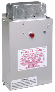 Heavy Duty Static Phase Converter - #PAM-100HD; 1/3 to 3/4HP - Caliber Tooling