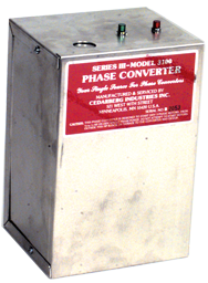 Heavy Duty Static Phase Converter - #3400; 4 to 5HP - Caliber Tooling