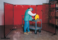 6' x 8' - Protect-O-Screen Welding Screen-Duck - Caliber Tooling