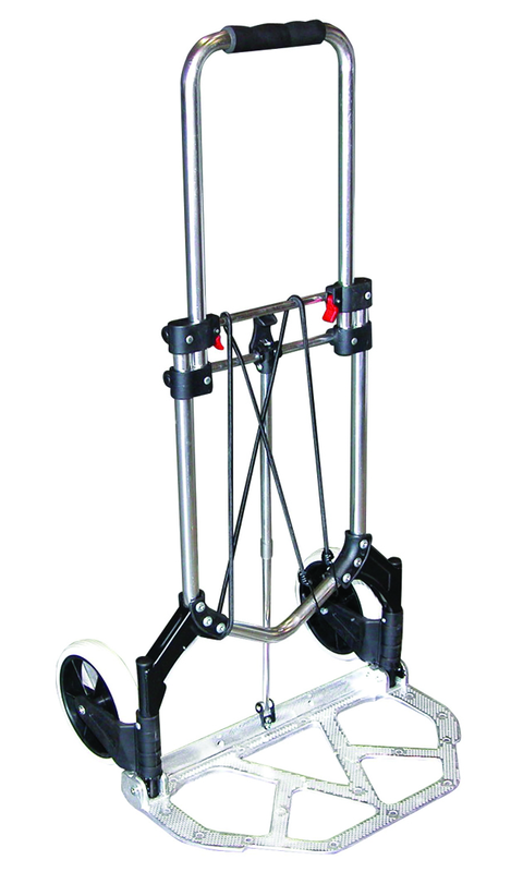 Aluminum Frame Fold-Up Hand Truck - #FHC-250; 250 lb Capacity - Caliber Tooling