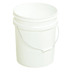 Plastic Pail - Model PAIL54PWS - White - Can be used with liquids up to 190°F - Caliber Tooling