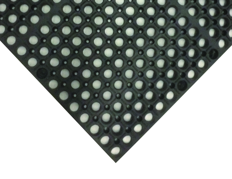 3' x 15' x 7/8" Thick Wet / Dry Mat - Black - Caliber Tooling