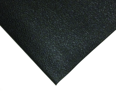 2' x 60' x 3/8" Thick Soft Comfort Mat - Black Pebble Emboss - Caliber Tooling