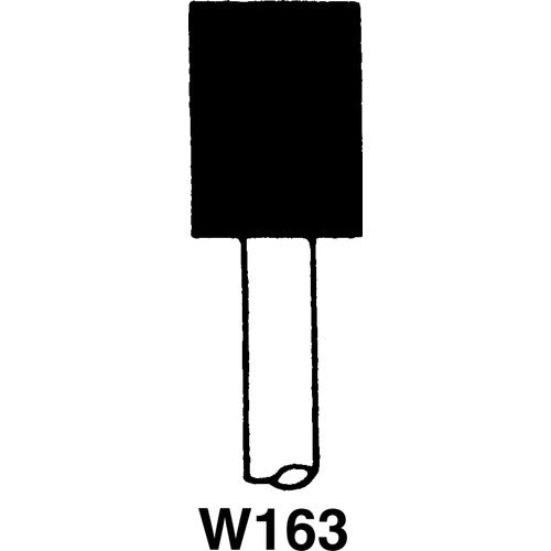 1/8″ × 3/8″ - W145 - Fine Resin Bonded Rubber Mounted Wheel - Caliber Tooling