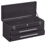 2-Drawer Portable Tool Chest - Model No.220B Brown 9.75H x 8.63D x 20.13''W - Caliber Tooling