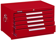 5-Drawer Mechanic's Chest w/ball bearing drawer slides - Model No.2805XR Red 16.63H x 20D x 29''W - Caliber Tooling