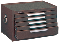 5-Drawer Mechanic's Chest w/ball bearing drawer slides - Model No.285XB Brown 16.63H x 18D x 27''W - Caliber Tooling