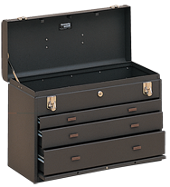 3-Drawer Apprentice Machinists' Chest - Model No.620 Brown 13.63H x 8.5D x 20.13''W - Caliber Tooling