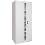 36 x 24 x 72" (Light Gray) - Storage Cabinet with Doors - Caliber Tooling