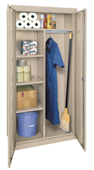 46 x 24 x 72" (Tropic Sand) - Combination Storage Cabinet with Doors - Caliber Tooling