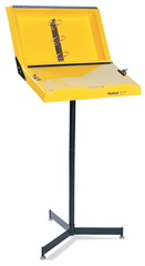 Yellow Information Workstand With Drop Pocket - Caliber Tooling