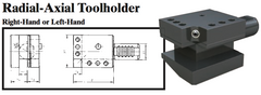 VDI Radial-Axial Toolholder (Left Hand) - Part #: CNC86 36.5032L - Caliber Tooling