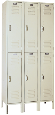 12 x 18 x 72'' (6 Openings) - 3 Wide Double Tier Locker - Caliber Tooling