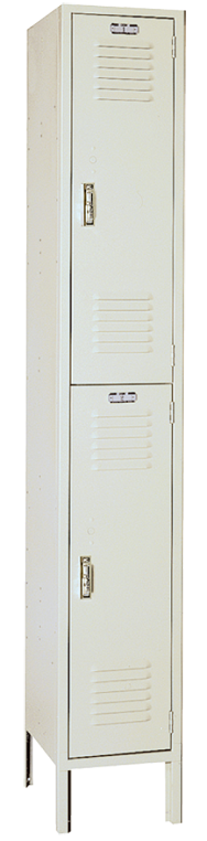 12 x 18 x 72'' (2 Openings) - 1 Wide Double Tier Locker - Caliber Tooling