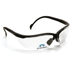 1.5 Magnification Safety Glasses- Clear Lens, Black Frame V2 Reader Style - Caliber Tooling