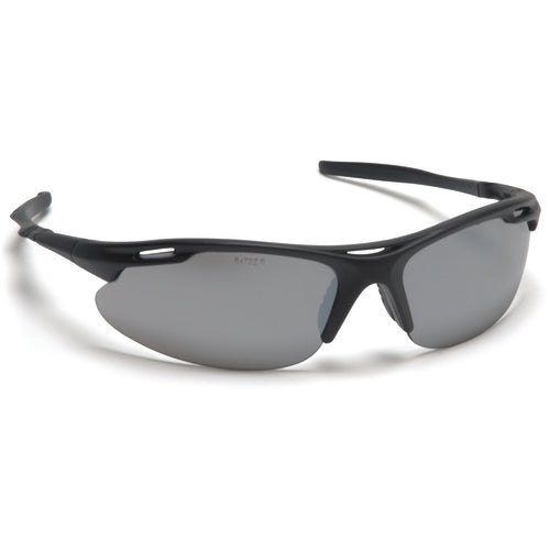 Safety Glasses - Silver Mirror Lens, Black Frame, Avante - Caliber Tooling